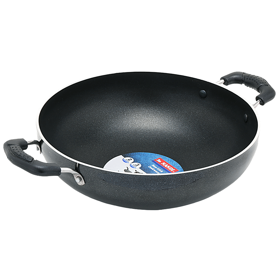 NANDI Aluminium Kadai - 2 Layer