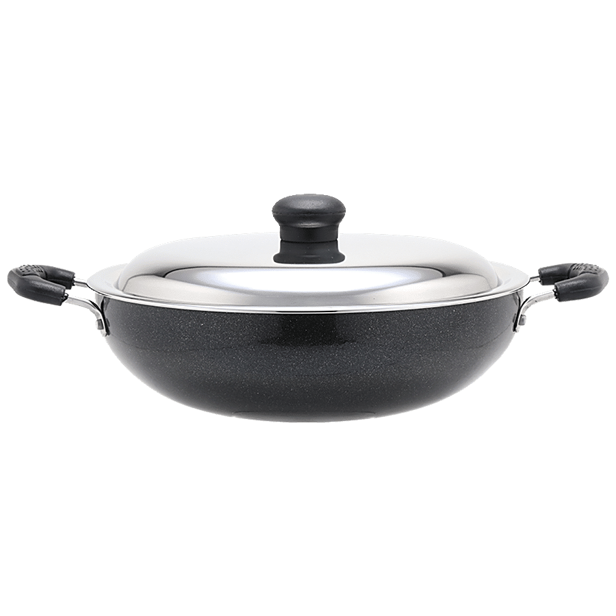 NANDI Aluminium Kadai - 2 Layer