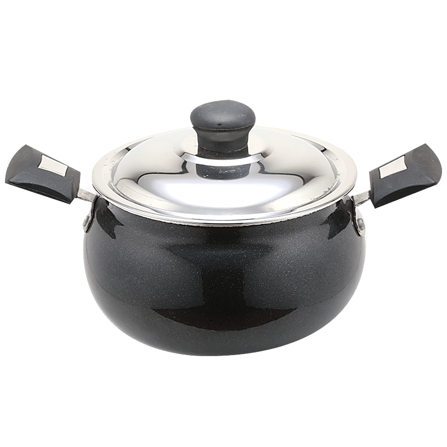 NANDI Non-Stick Aluminium Kadai/Handi - 2 Layer