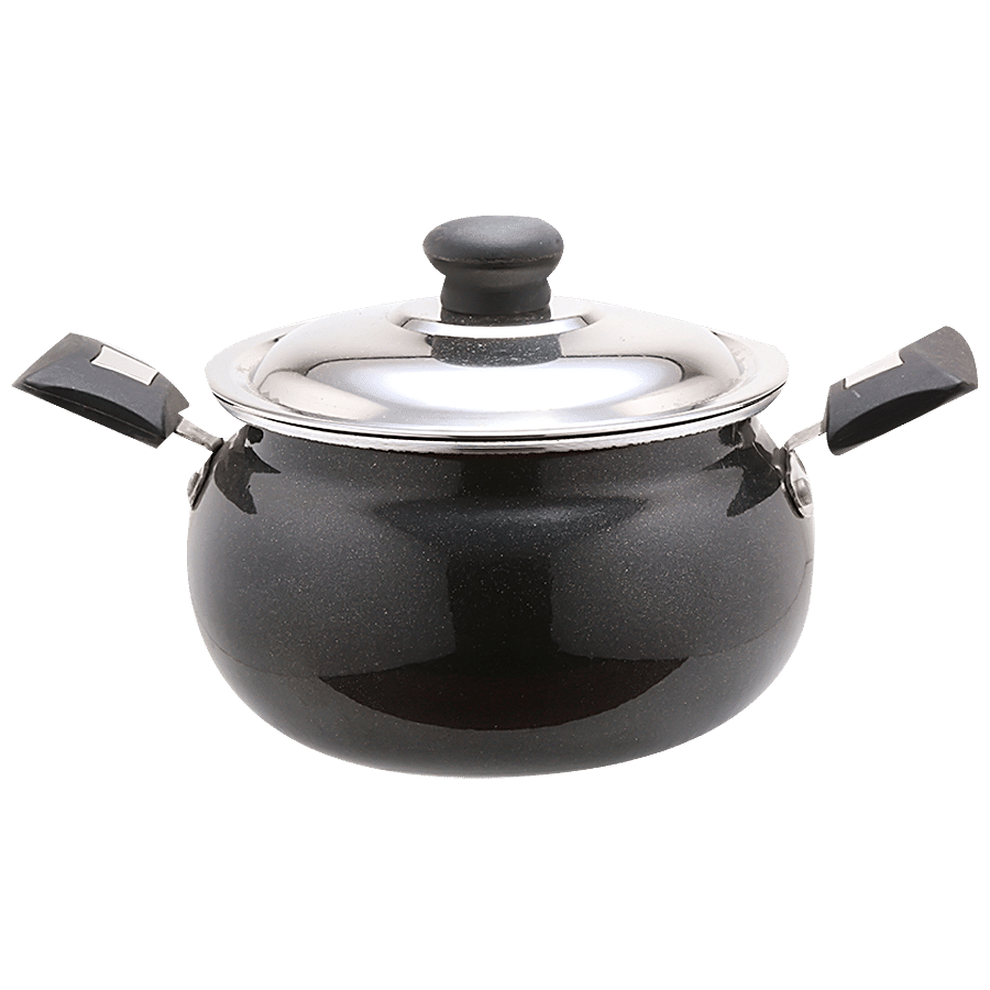 NANDI Non-Stick Aluminium Kadai/Handi - 2 Layer