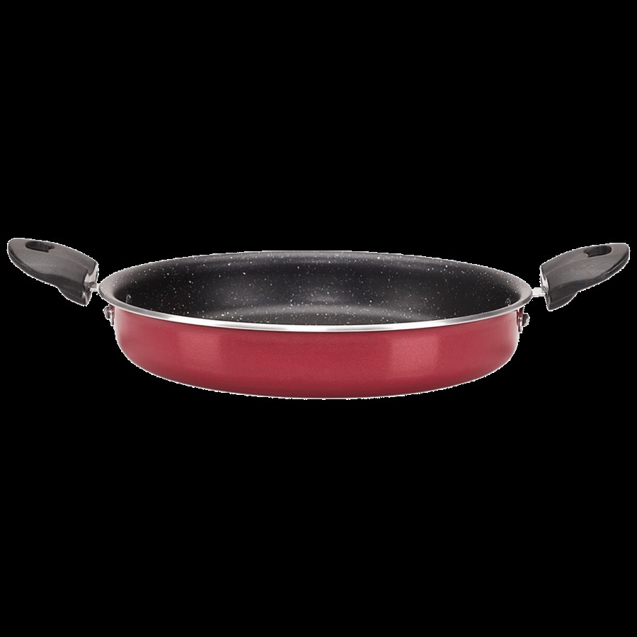 Navrang Aluminium Multipurpose Pan - Non-Stick Inner Granite Coating