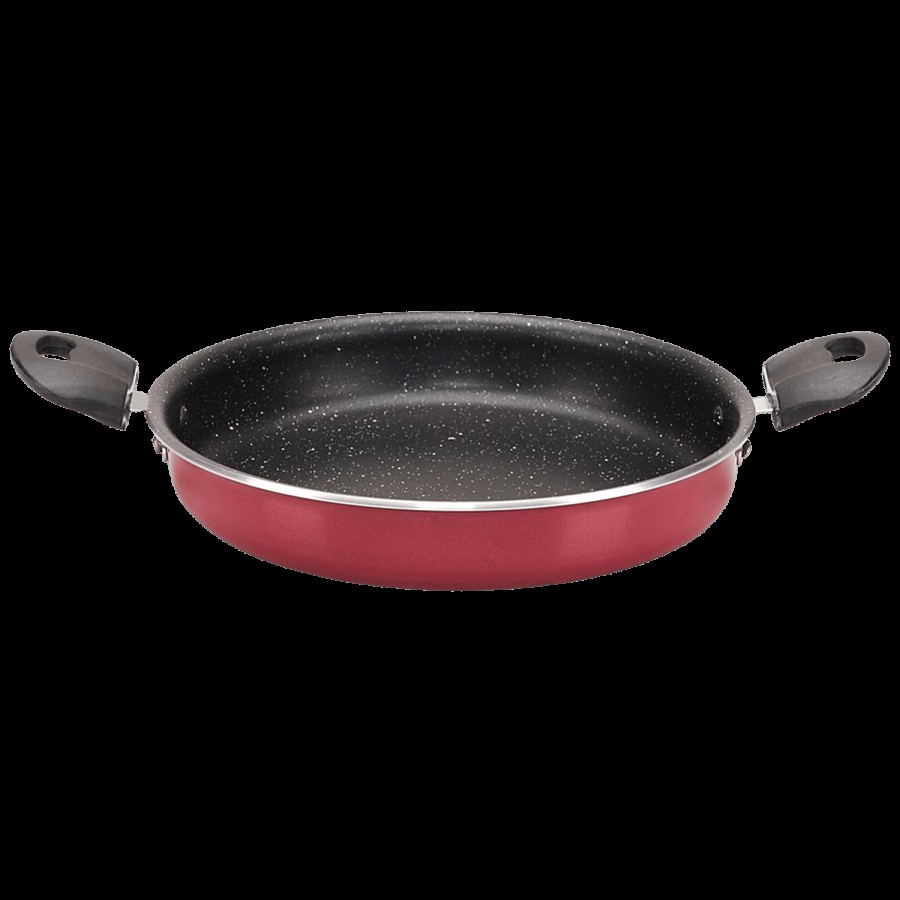 Navrang Aluminium Multipurpose Pan - Non-Stick Inner Granite Coating