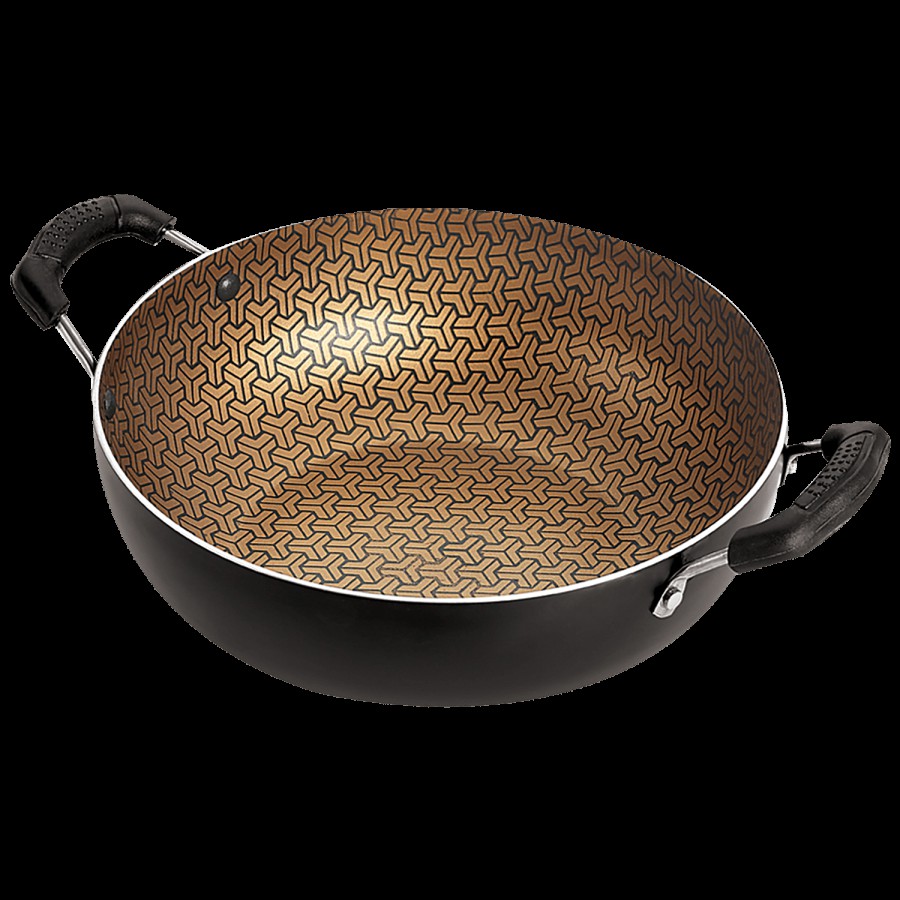 Nirlon Majesty Non-Stick Aluminium Kadai - 22 cm