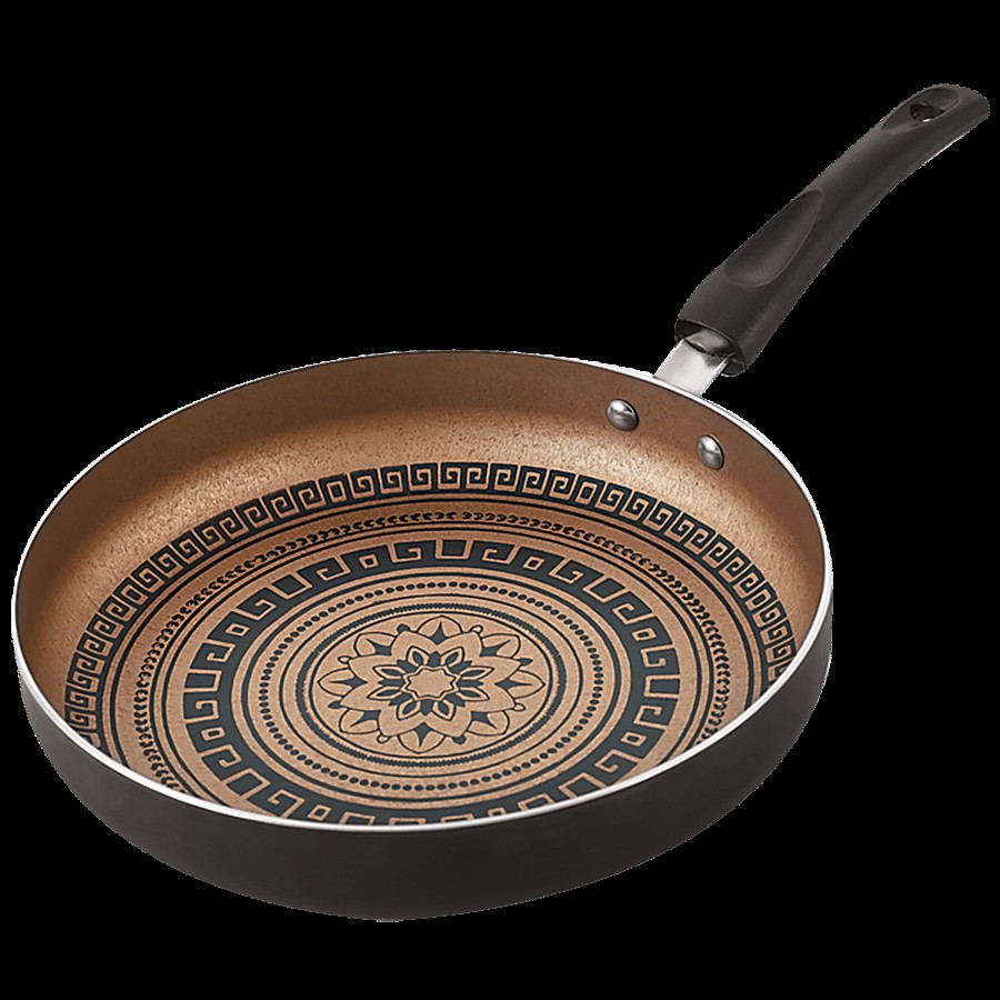 Nirlon Mandala Non-Stick Aluminium Fry Pan - 24 cm