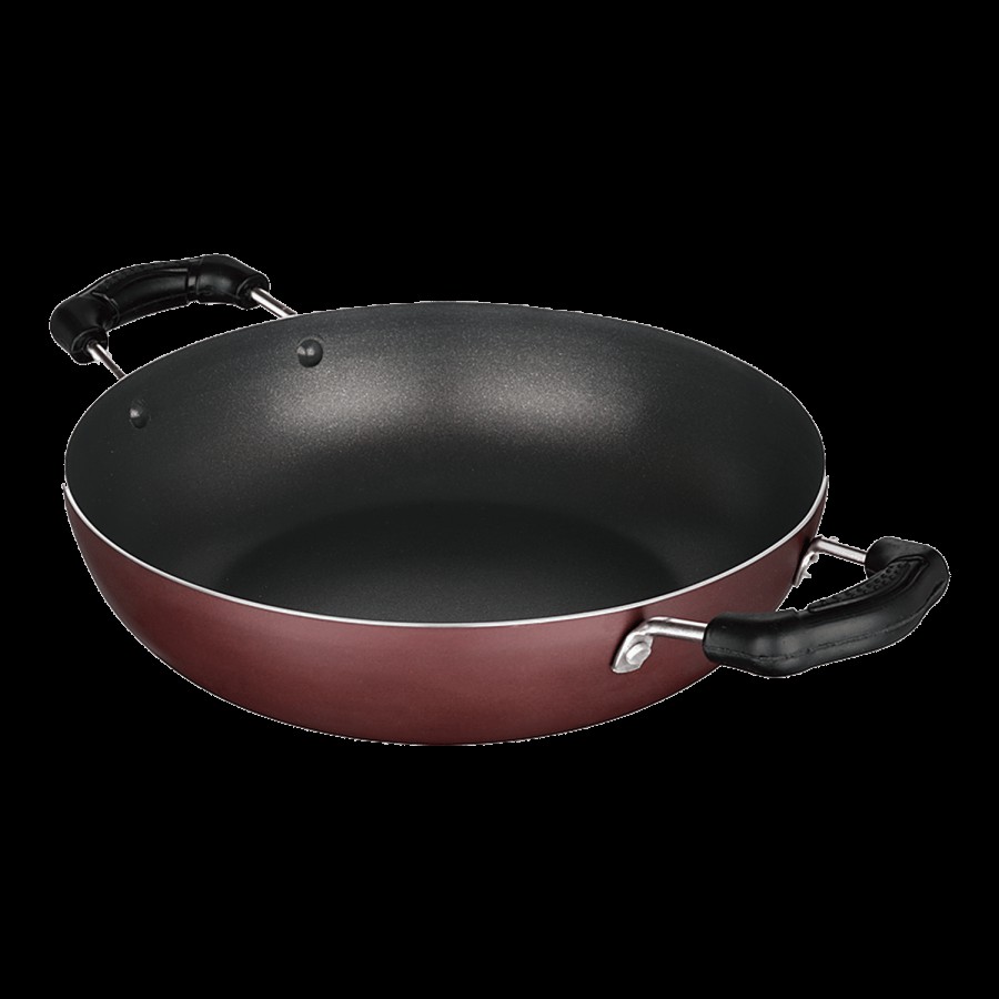 Nirlon Non-Stick Aluminium Kadai - 24 cm