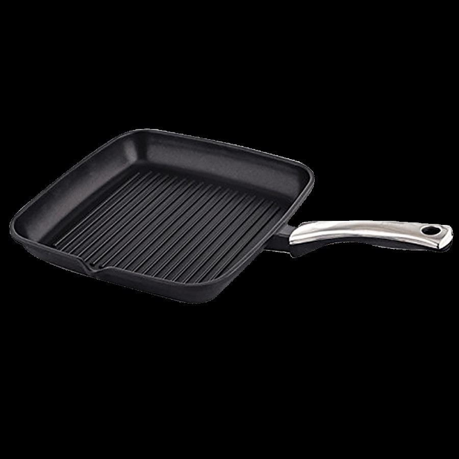 Prestige Die Cast Plus Aluminium Square Grill Pan - 24 cm