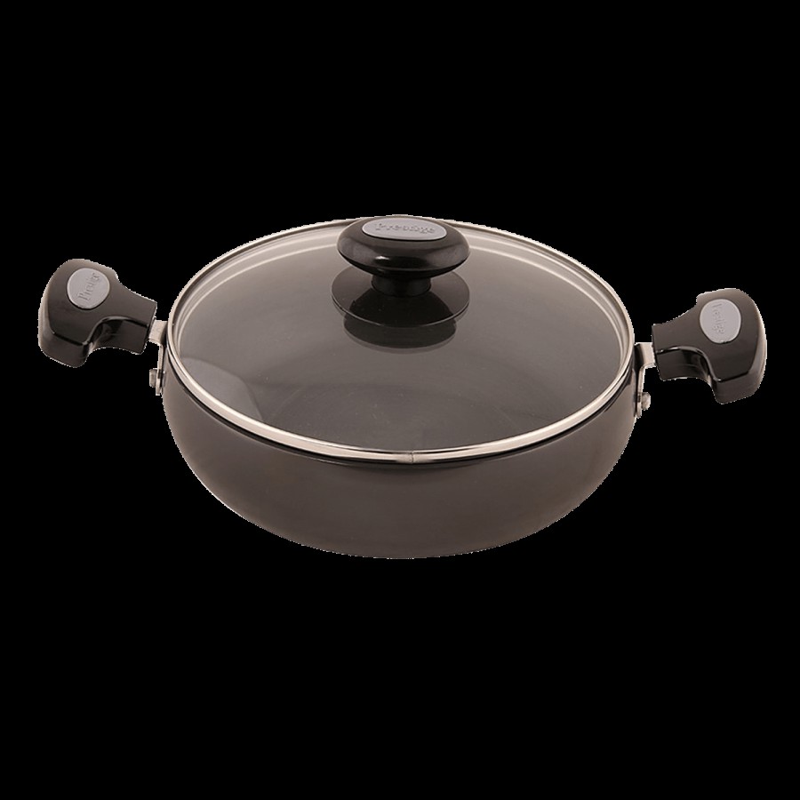 Prestige Hard Anodised Plus Saute Pan - With Glass Lid