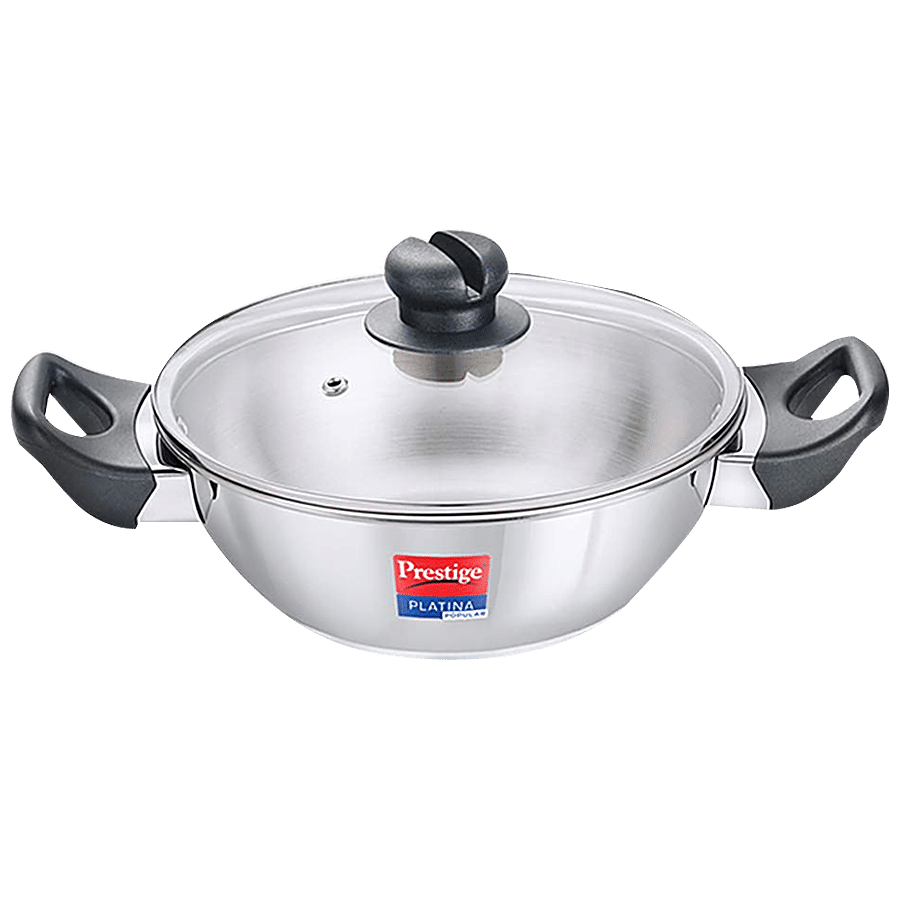 Prestige Kadai - Platina Popular Stainless Steel | 220 mm (36160)