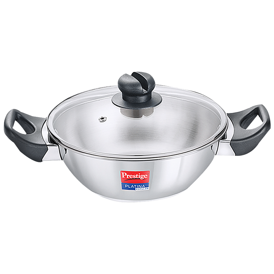 Prestige Kadai -Platina Popular Stainless Steel | 240 mm (36161)