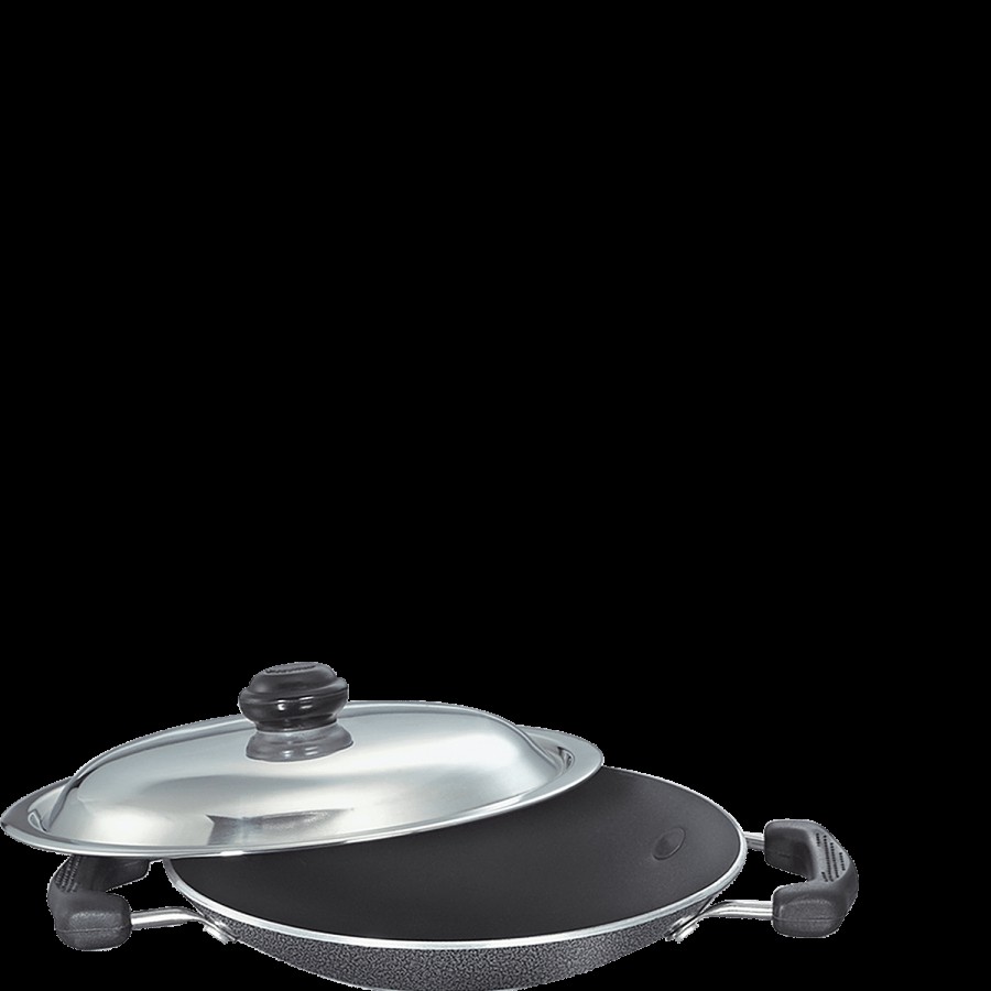 Prestige Omega Select Plus Aluminium Non-Stick Deep Appachetty With Lid - 20 cm