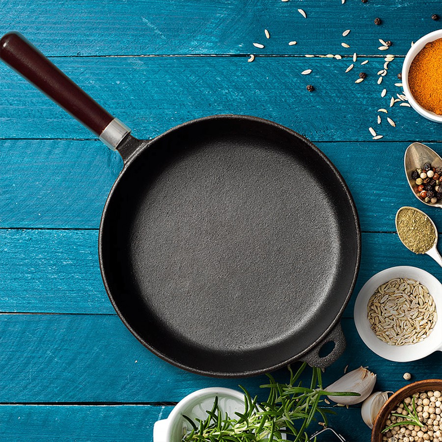 Tibros Non-Stick Cast Iron Fry Pan - Induction Base