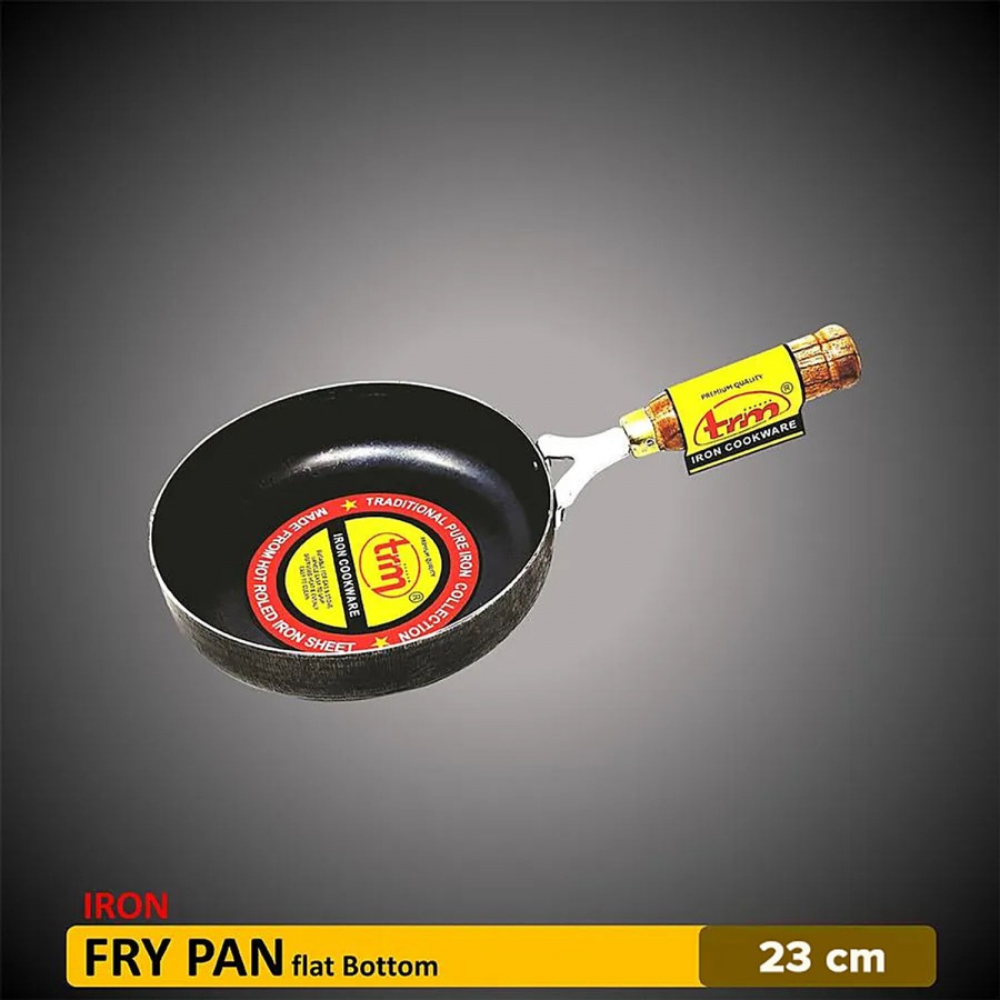 Trm Pure Iron Fry Pan - Flat Bottom