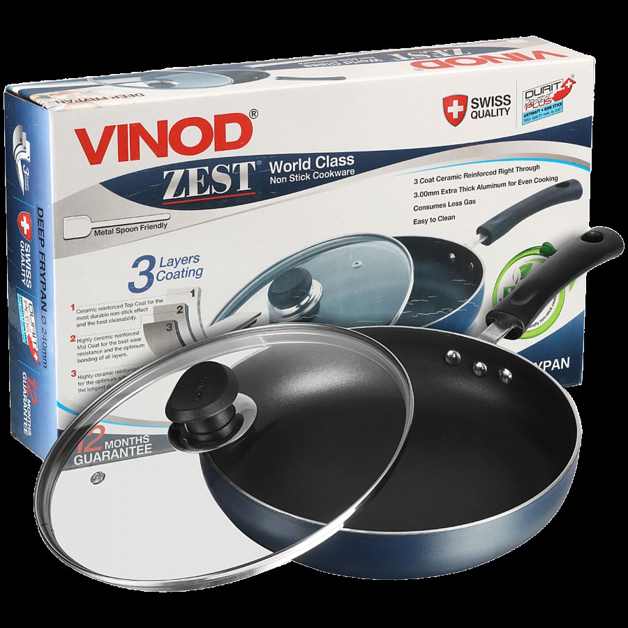 Vinod Aluminium Fry Pan - Non Stick Coated