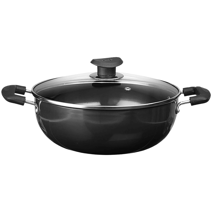 Vinod Hard Anodised Deep Kadai - 20 cm