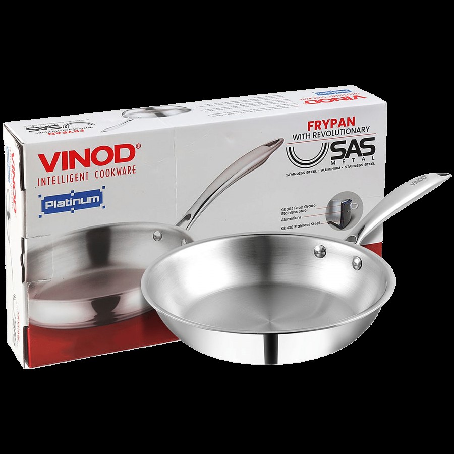 Vinod Stainless Steel Fry Pan - 3 Layer