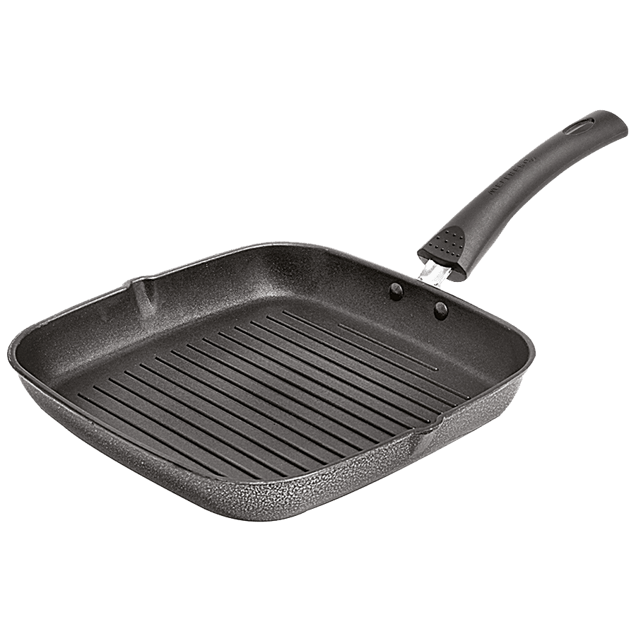 Wellberg Essential Cast Aluminium Non Stick Grillpan - 24cm