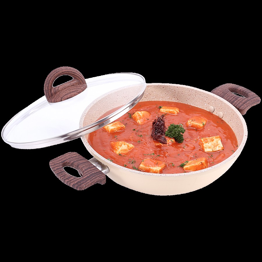 Wonderchef Kadhai With Lid - Pure Grade Aluminium