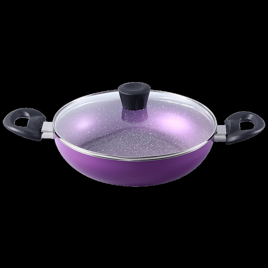 Wonderchef Tivoli Non-Stick Aluminium Kadhai - Induction Base