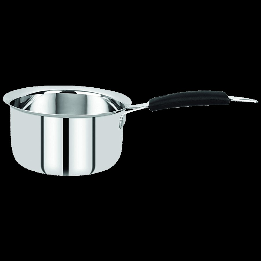 Bergner Essential Stainless Steel Saucepan - Long Lasting