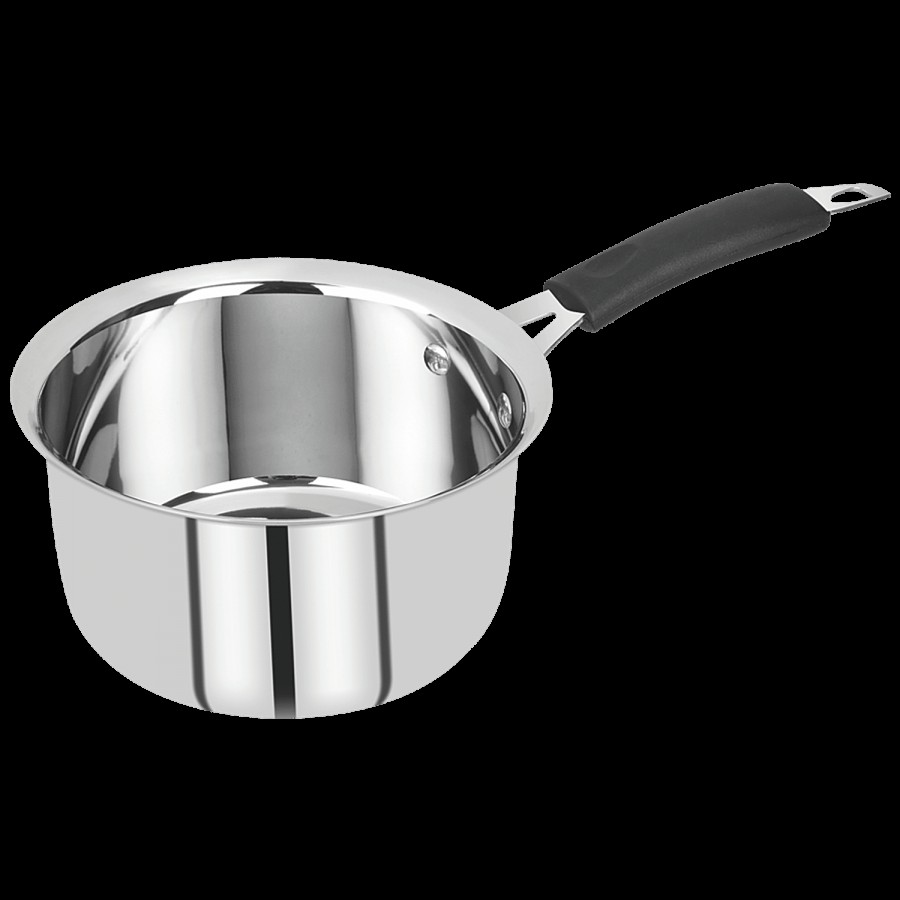 Bergner Essential Stainless Steel Saucepan - Long Lasting