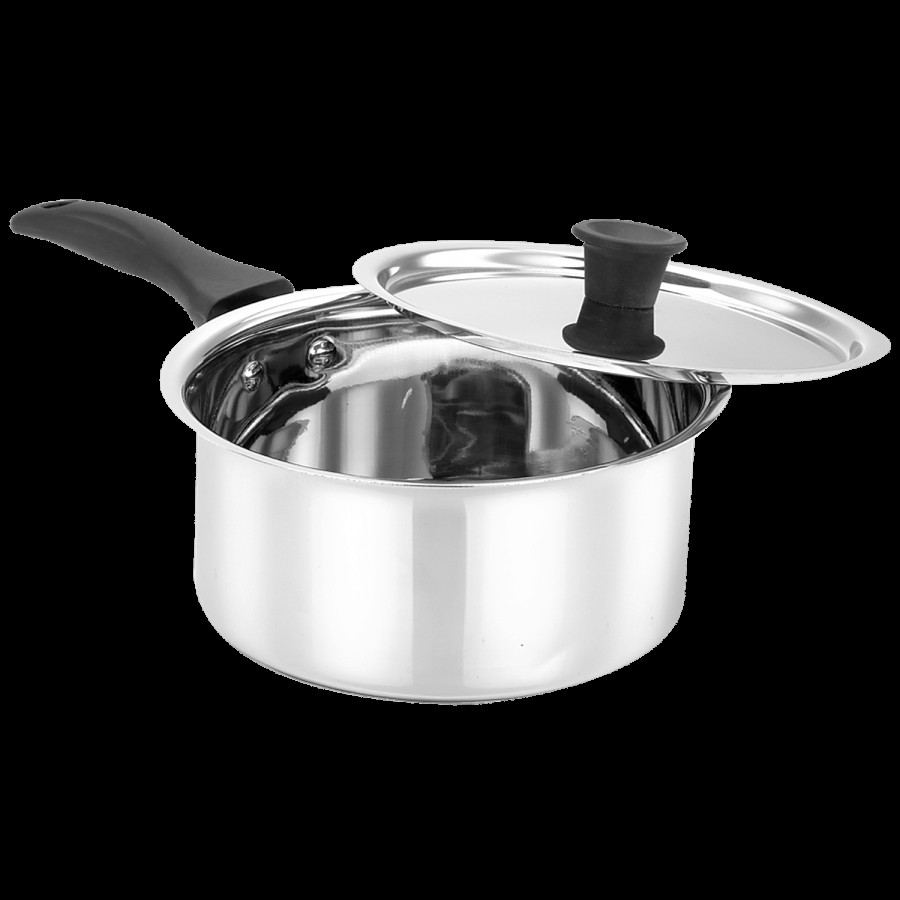 Bergner Essential Stainless Steel Saucepan - With Lid