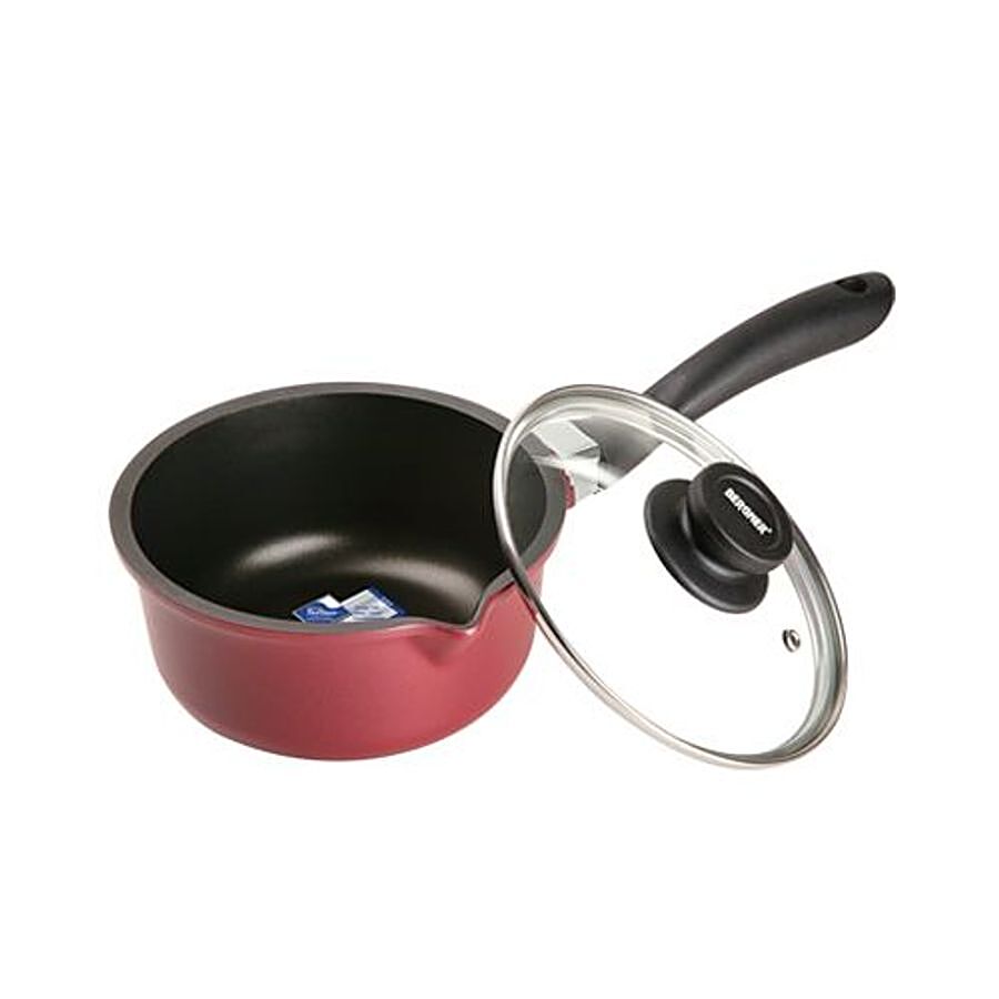 Bergner Scarlett Diecast Aluminium Sauce Pan with Lid