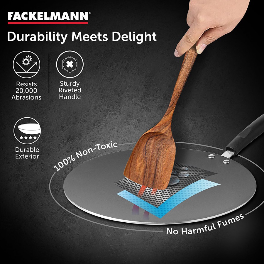 Fackelmann Quartz Nonstick Concave Tawa 25 Cm - Greblon German Technology