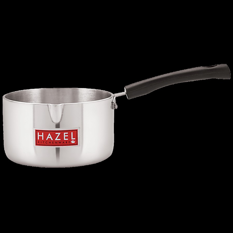 HAZEL Aluminium Sauce Pan - Silver