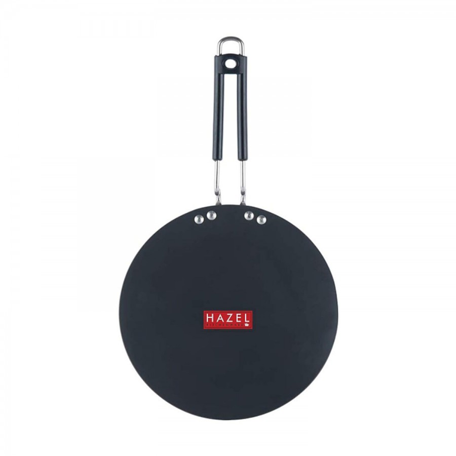 HAZEL Hard-Anodized Aluminium Non-Stick Tawa - 27 cm