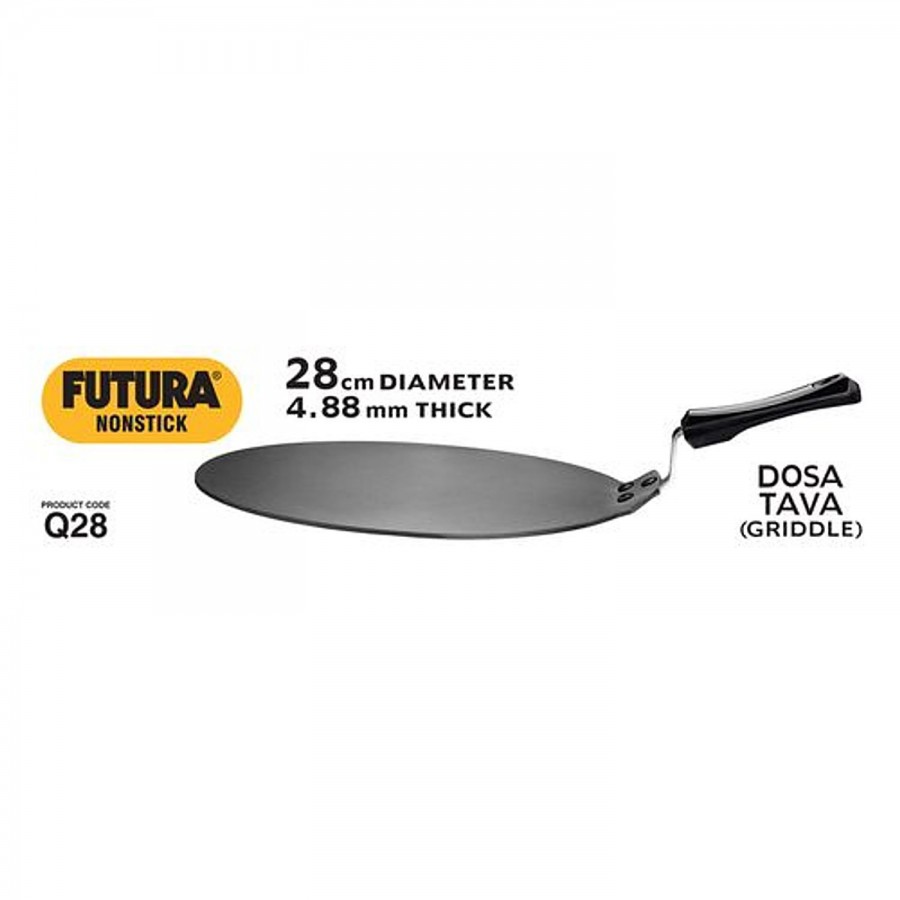 Hawkins Futura Hard Anodised Aluminium Non-Stick Tawa - 28 cm