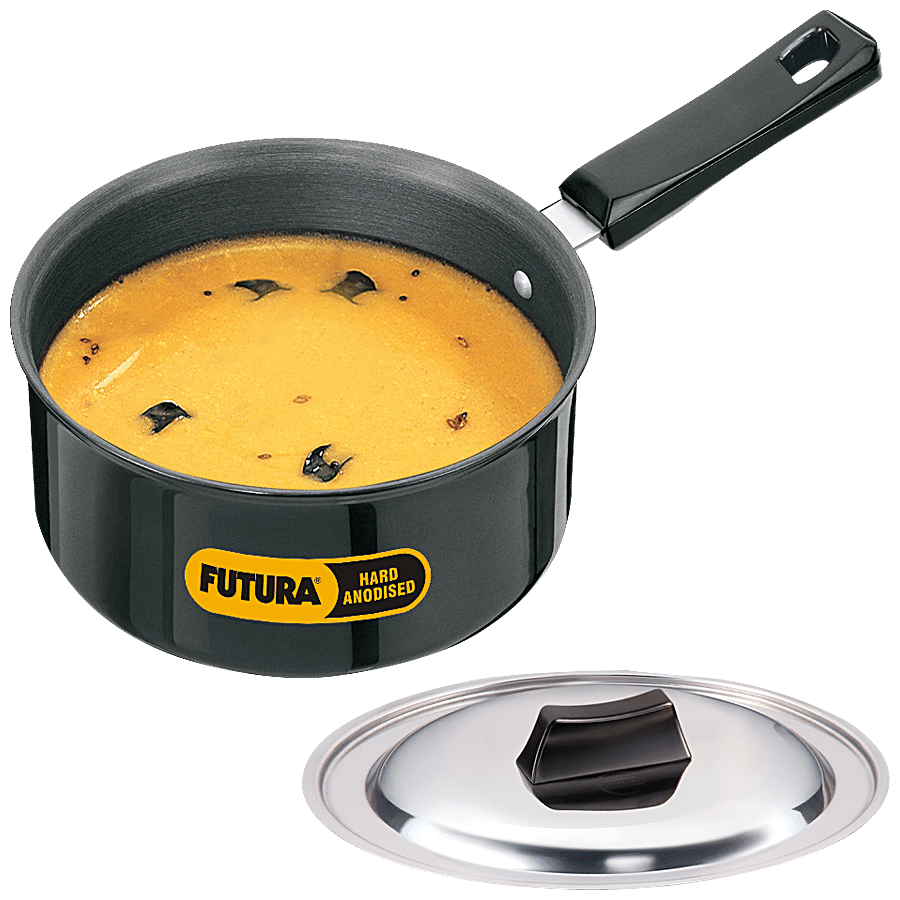 Hawkins Futura Hard Anodised Saucepan - 18 cm