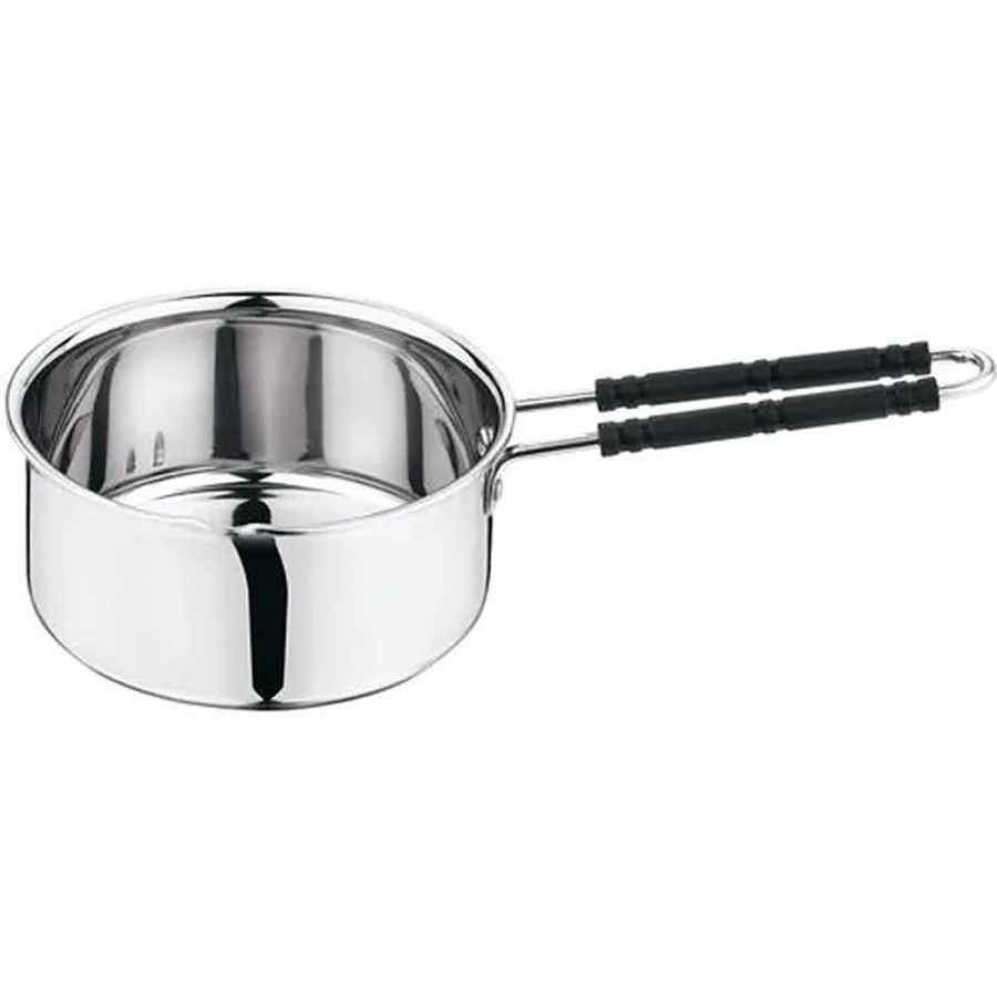 Kitchen Essentials Stainless Steel Flat Bottom Sauce Pan - With Wire Handle