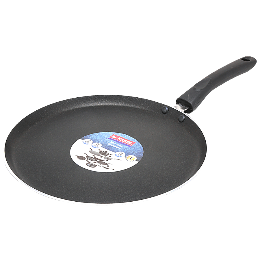 NANDI Super Aluminium Non-Stick Flat/Dosa Tawa - 2 Layer Coating