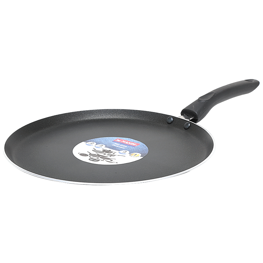 NANDI Super Aluminium Non-Stick Flat/Dosa Tawa - 2 Layer Coating