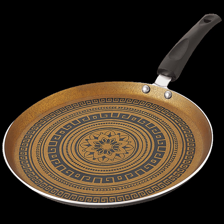 Nirlon Aluminium Non-Stick Flat Tawa - 3 Layer Coating