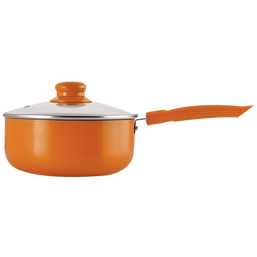 Nirlon Aluminium Non-Stick Saucepan - Induction Base