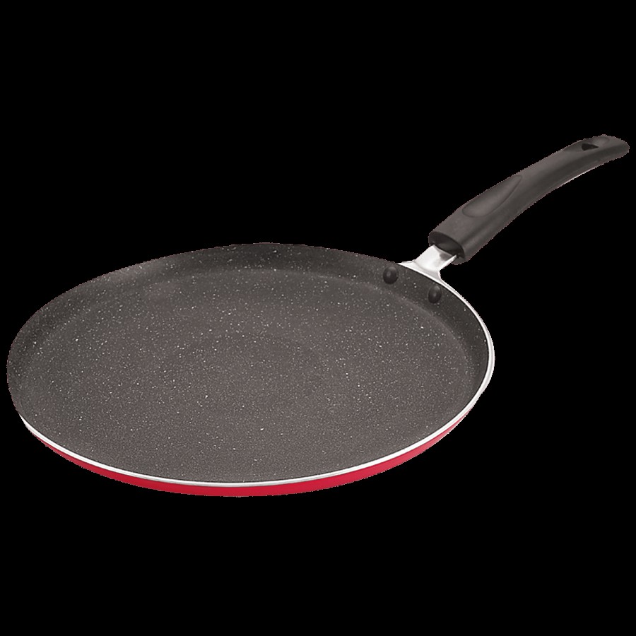 Nirlon Ruby Granite Aluminium Non-Stick Flat/Dosa Tawa - 3 Layer Coating