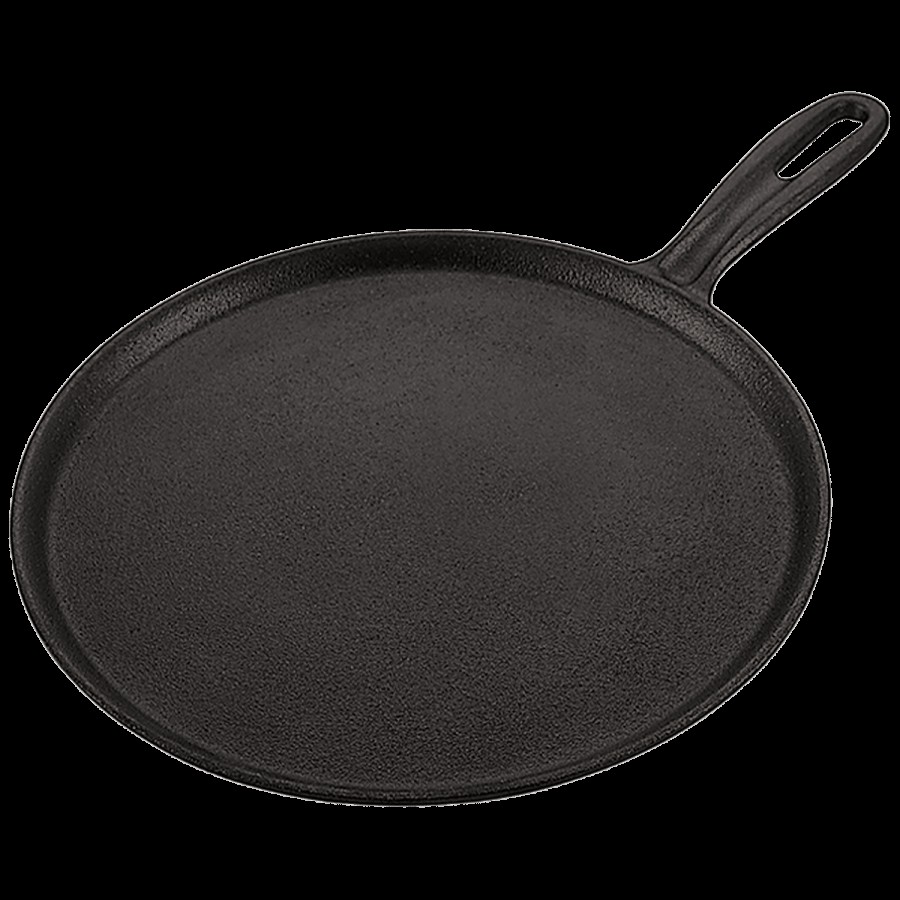 Petals Pre-Seasoned Cast Iron Tawa - 28 cm