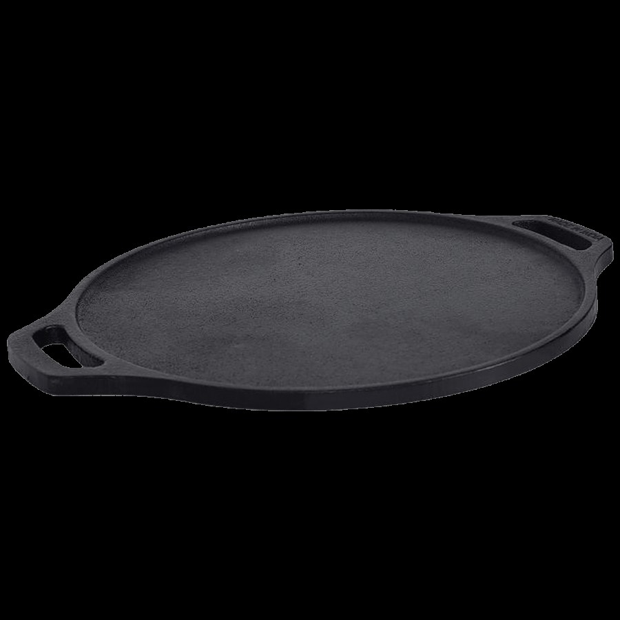 Platt Pre-Seasoned Cast Iron Dosa Tawa - With Handle