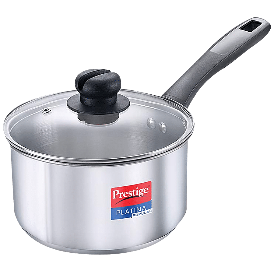 Prestige Sauce Pan - Platina Popular Stainless Steel | 180 mm (36158)