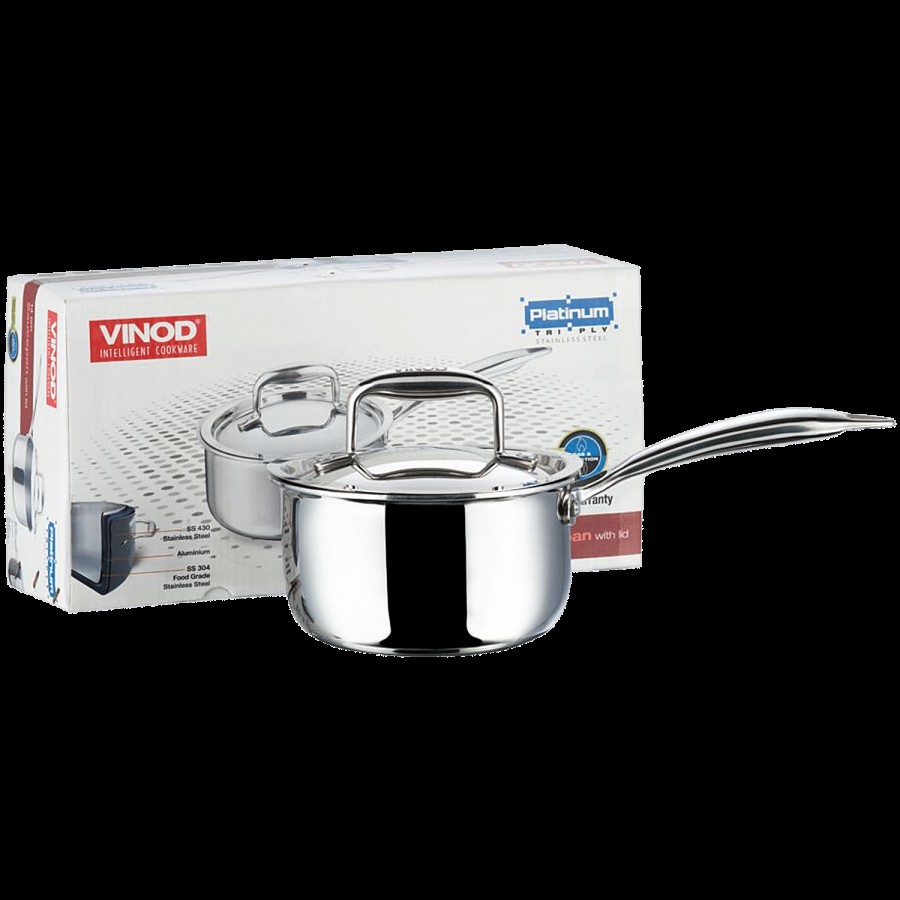 Vinod Vinod Aluminium Saucepan - 3 Layer Coating