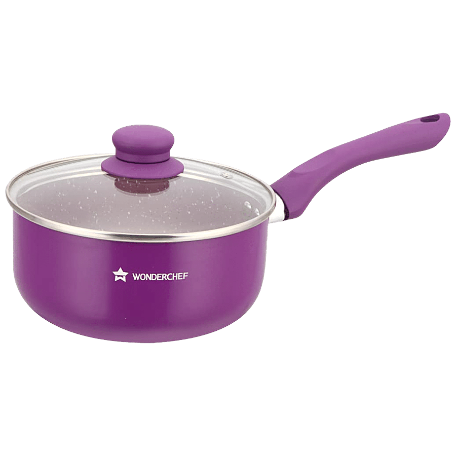 Wonderchef Royal Velvet Sauce Pan With Lid - 18 cm