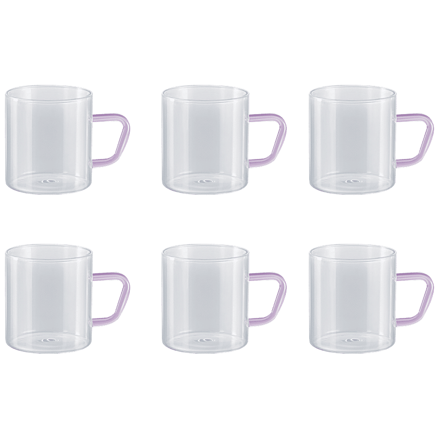 Borosil Vision Tea-N-Coffee Mug Set - Glass