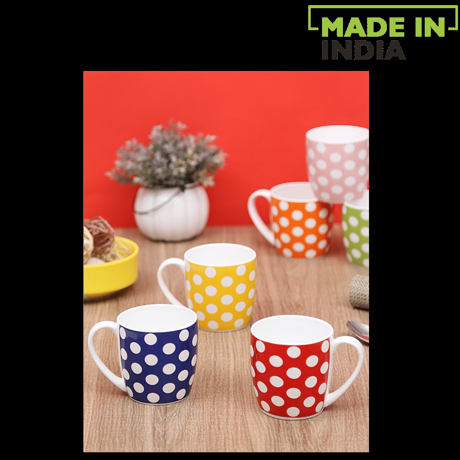 Claycraft Alton Coffee Mugs - Polkadot