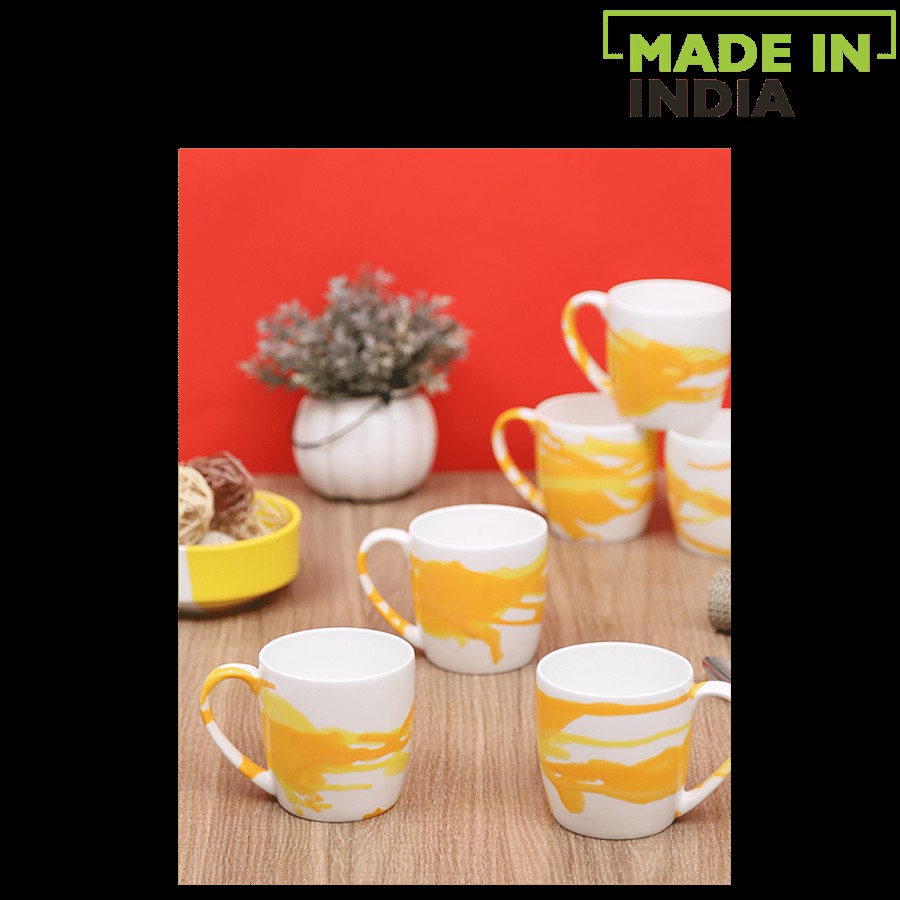 Claycraft Alton Coffee Mugs Set - Vista Yellow