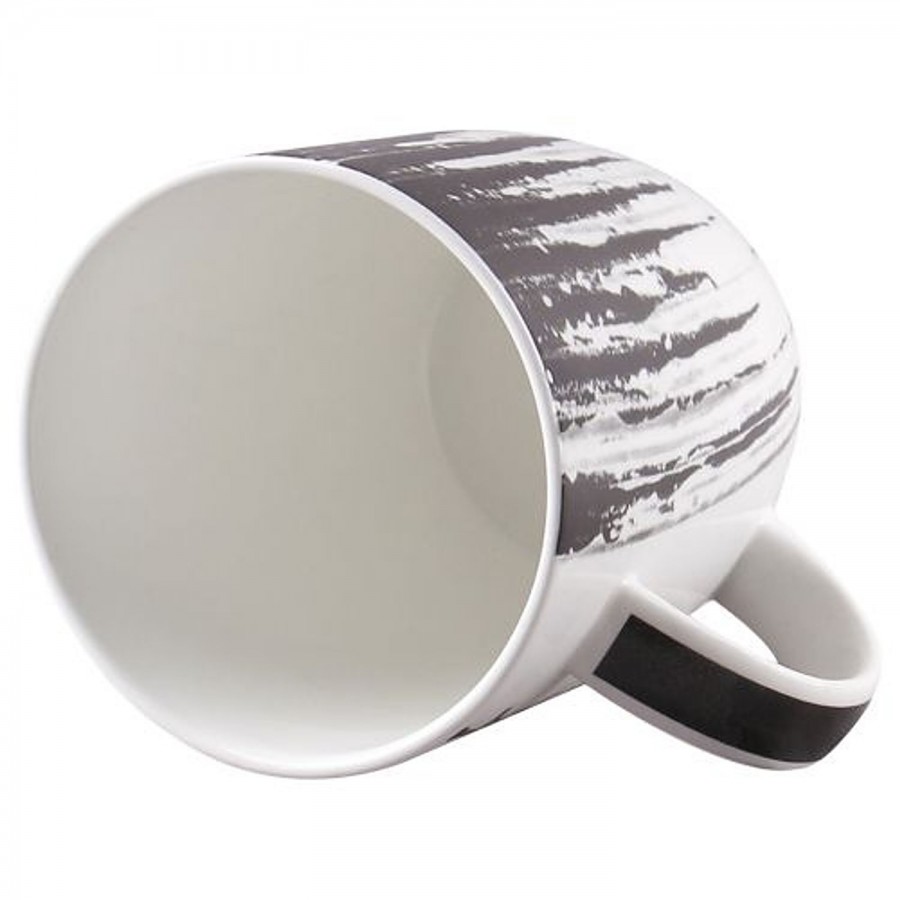 Claycraft Bonechina Milk Mug - Black & Grey