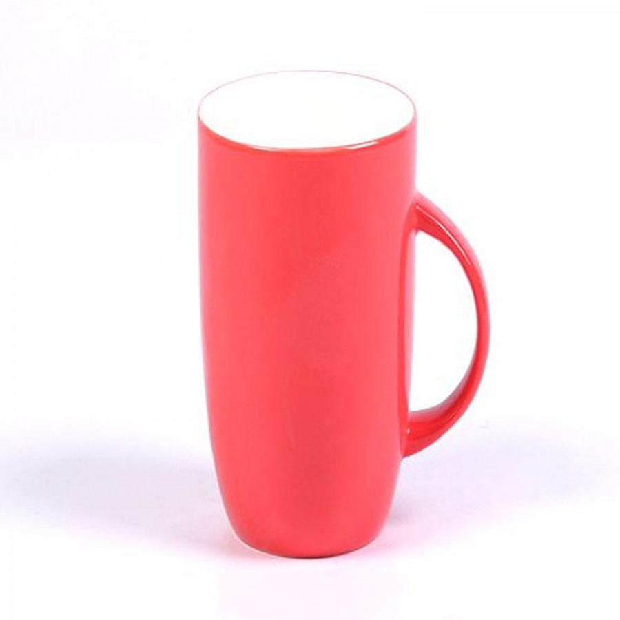 Claycraft Chai/Bone China Coffee Mug - Trendy Red