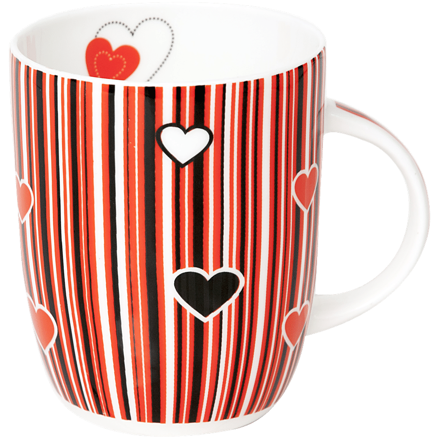 Claycraft Heart Printed Design Coffee Mug