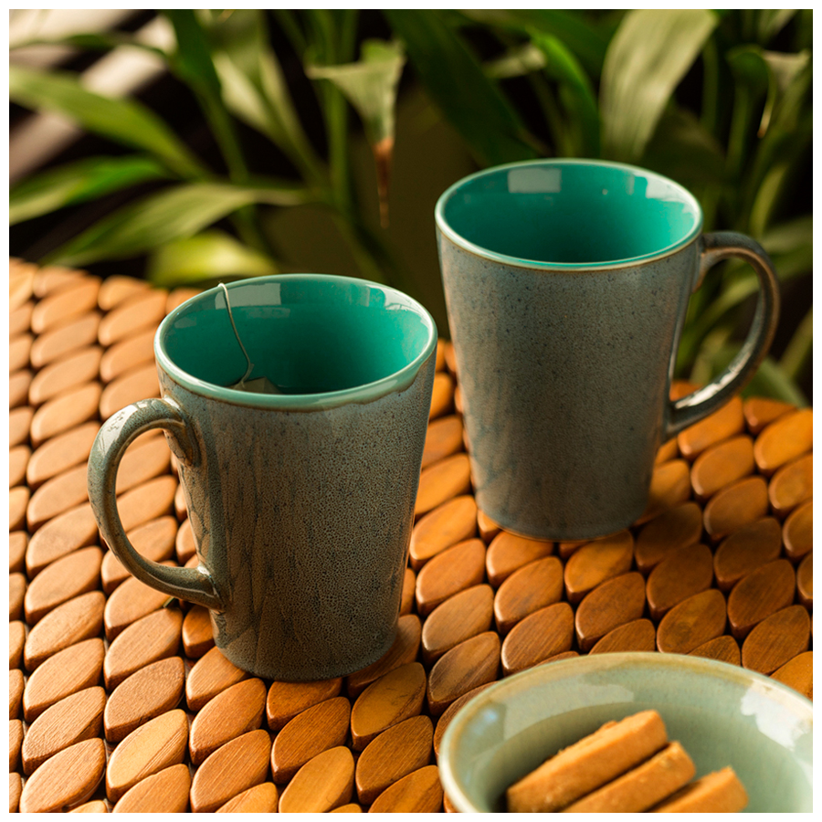 ExclusiveLane Ceramic Coffee Mugs - Blues Of Sky