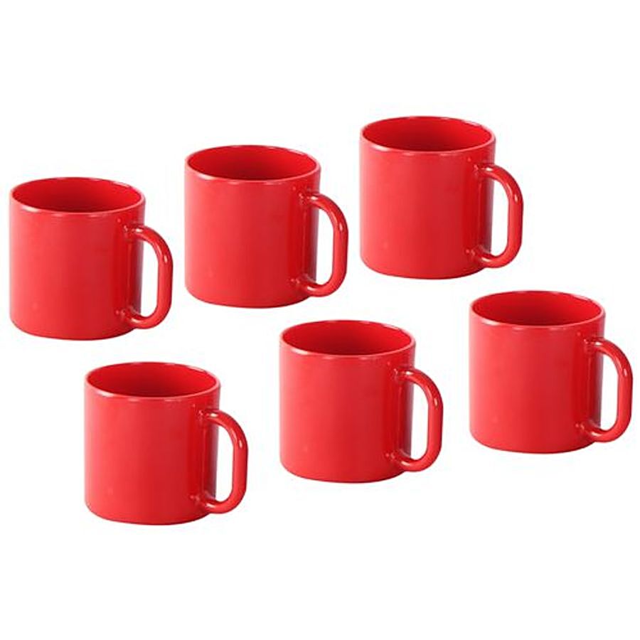 Iveo  Chai/100% Melamine Smart Coffee Cup Set - Red